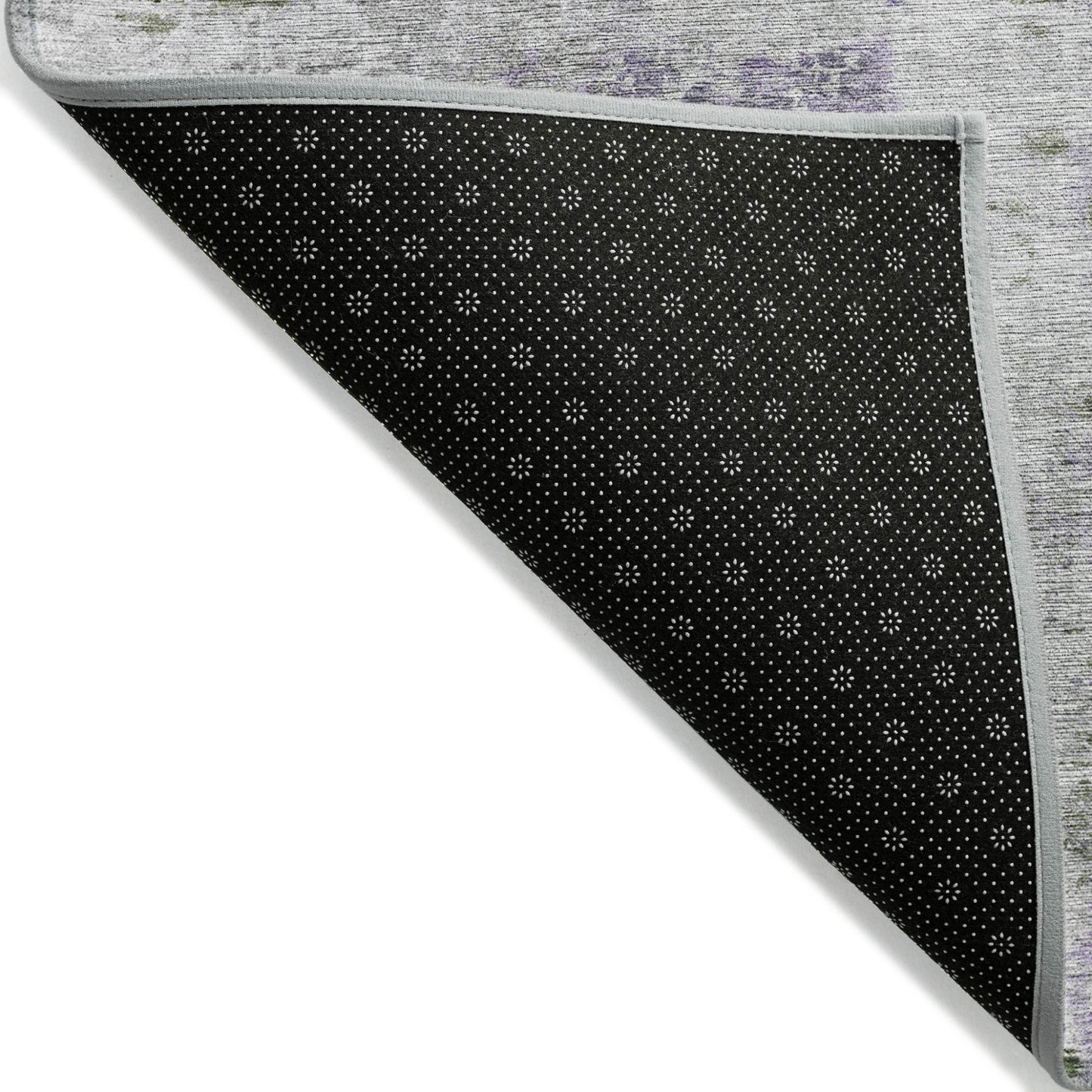 3' X 5' Olive Green And Gray Abstract Washable Indoor Outdoor Area Rug-3