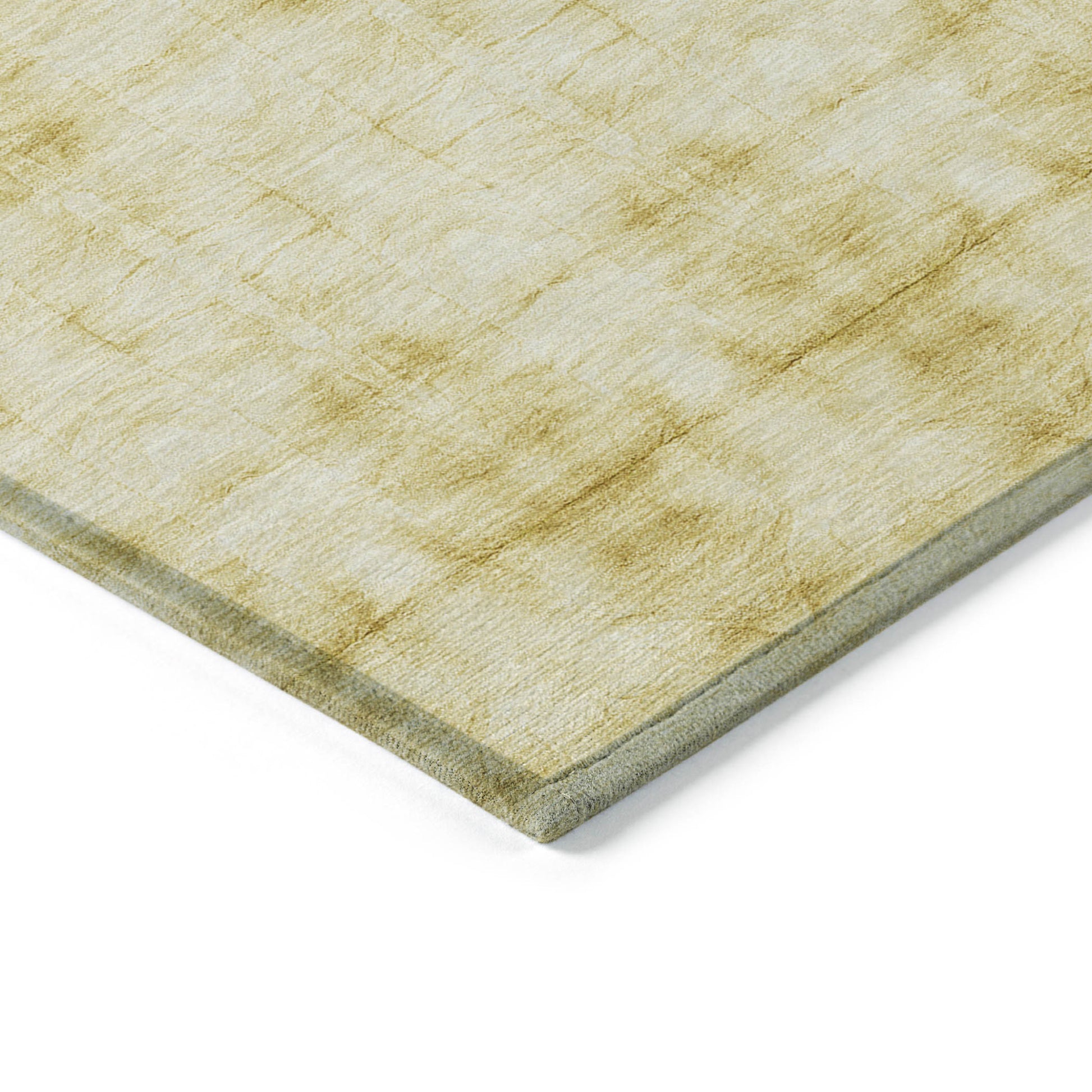 8' X 10' Wheat And Gold Geometric Washable Indoor Outdoor Area Rug-4